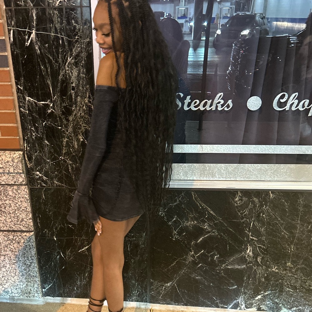 grey black dress , from akira :)